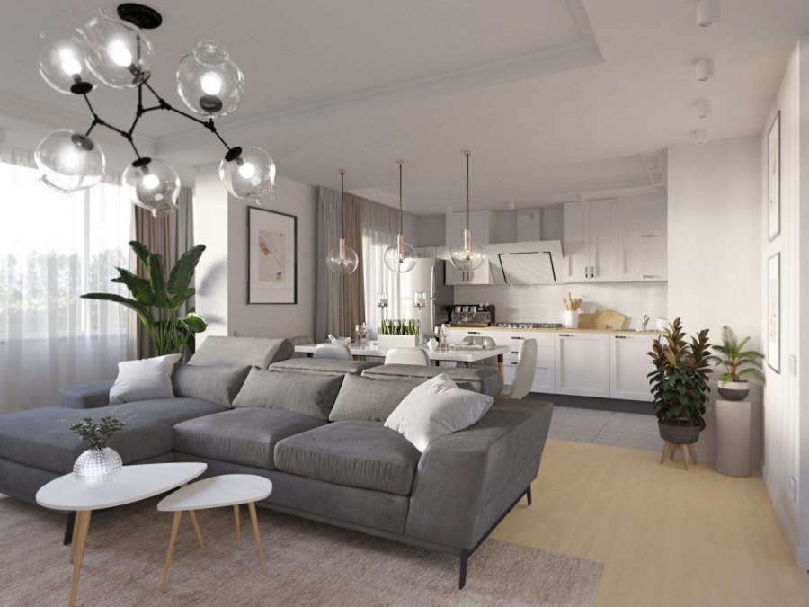 Дизайн и новогоднее оформление двухкомнатных хрущевок