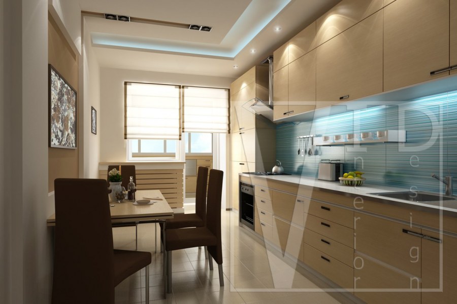 Готовые решения по дизайну распашной двухкомнатной квартиры