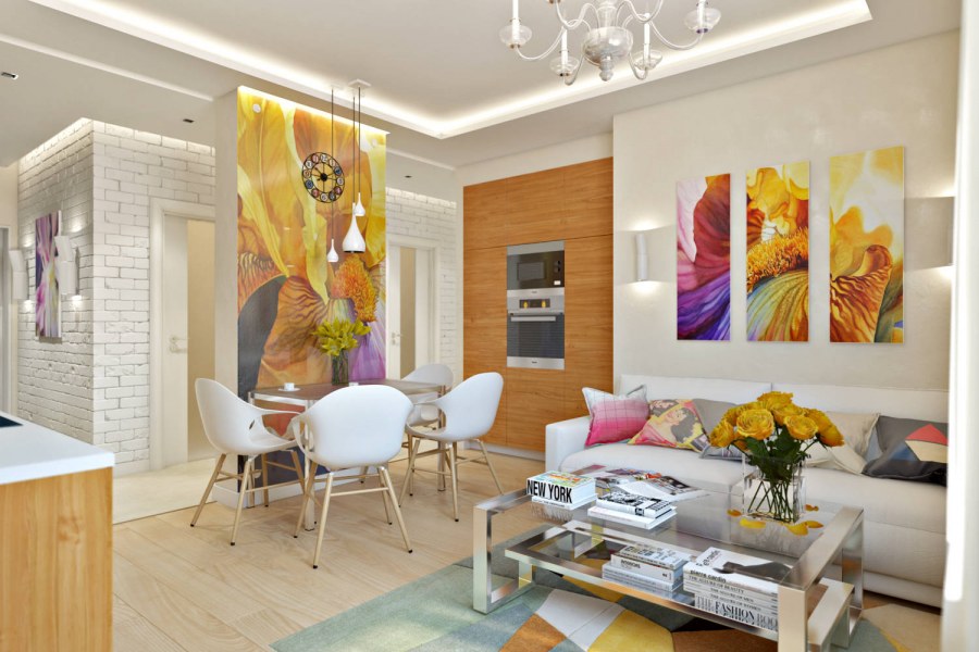 Дизайн комнаты 44кв