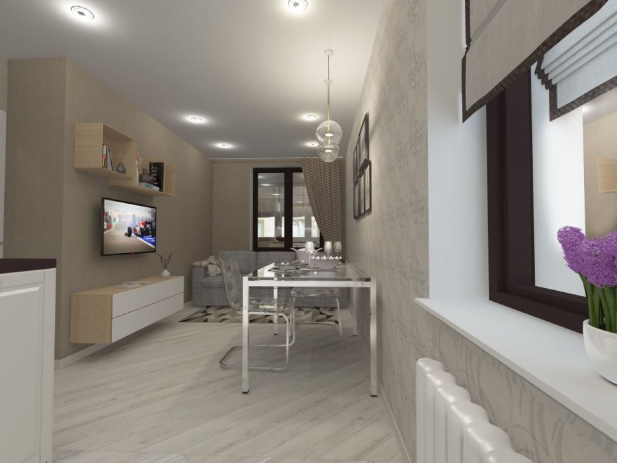 Схема малогабаритной квартиры в 21 км стр