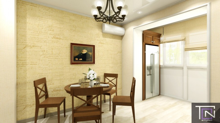 Интерьер кухни скромно но со вкусом