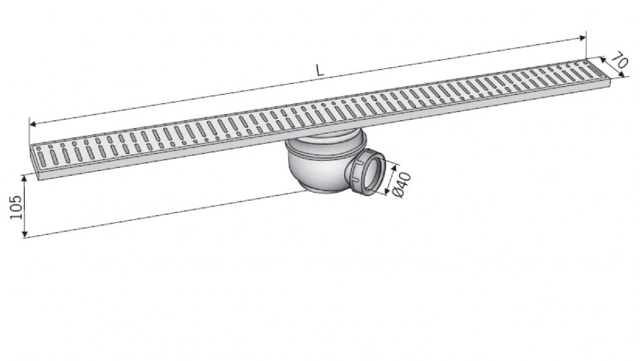 Душевой канал aco SHOWERDRAIN