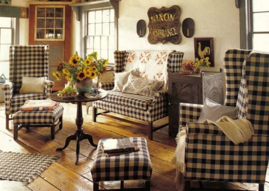 Ковры в интерьере деревянного дома