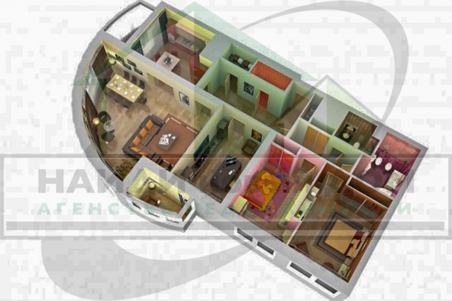 Проект четырехкомнатной квартиры