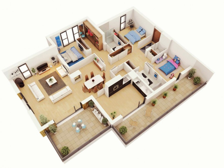 Floorplan 3d проекты