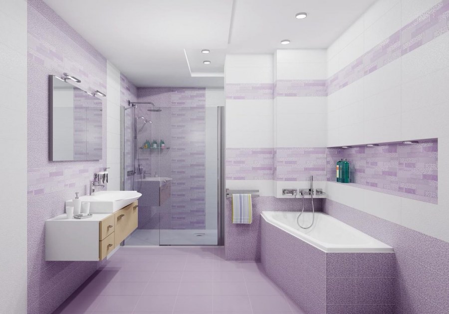 Керамическая плитка Лила Уралкерамика