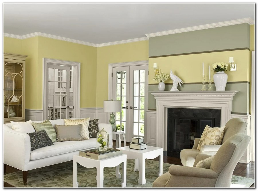 Цвет стен в гостиной