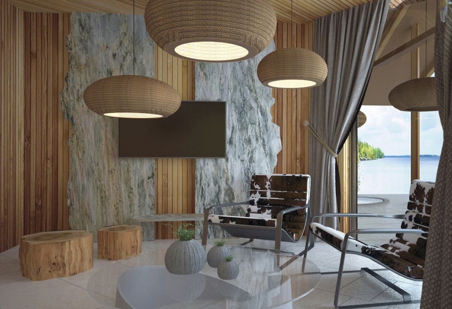 Декор в гостиной в современном