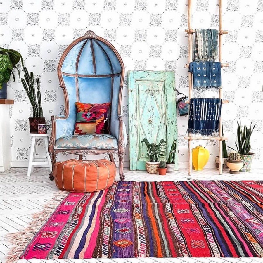 Бохо Шик мудборд интерьер
