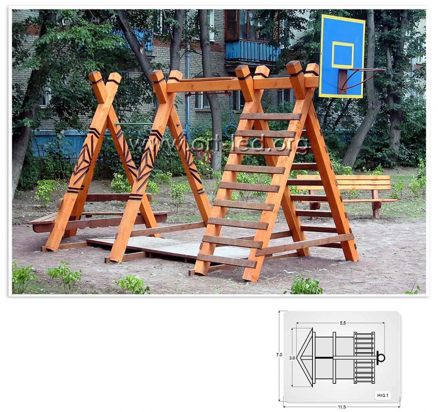 Детские площадки из бруса