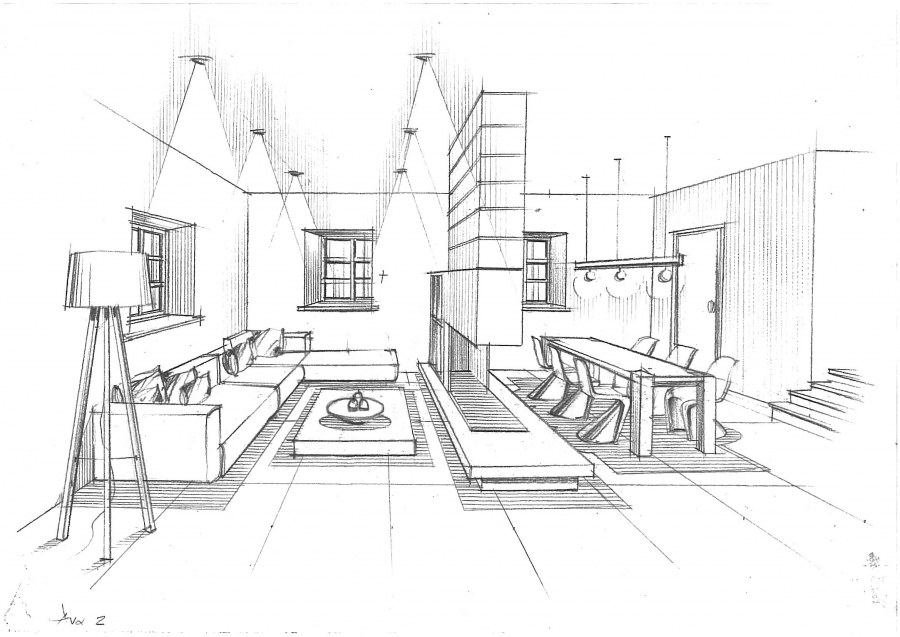 Интерьер черчение