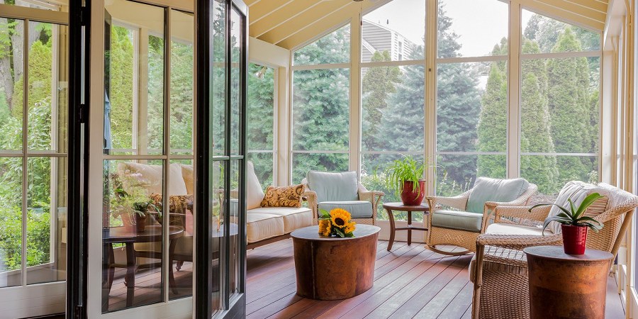 Панорамное остекление веранды