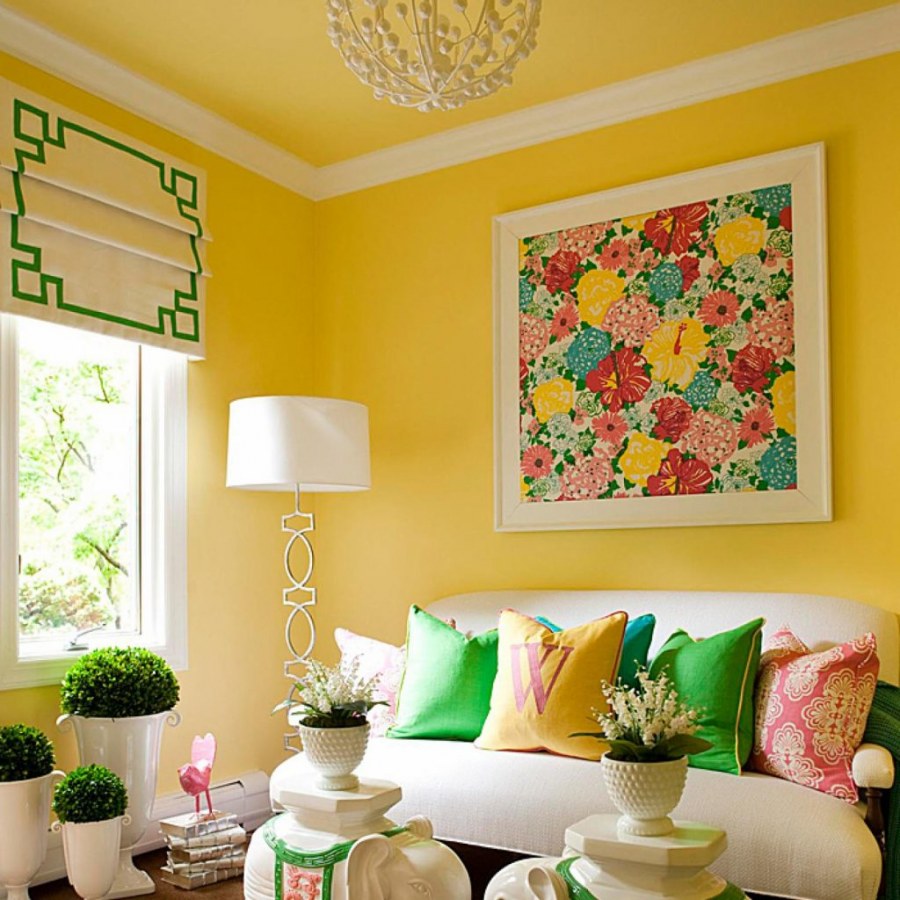 Яркие цвета в комнате
