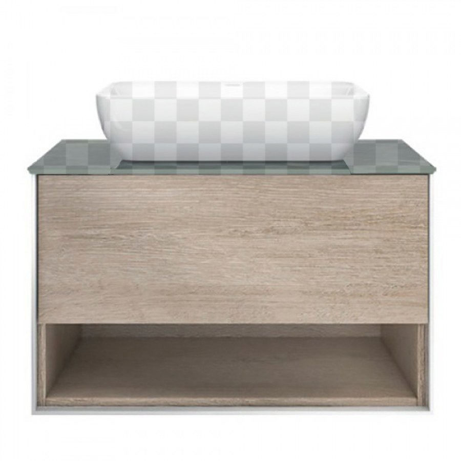 Тумба Plaza Modern подвесная 100 дуб Орегон 1 ящик + полка