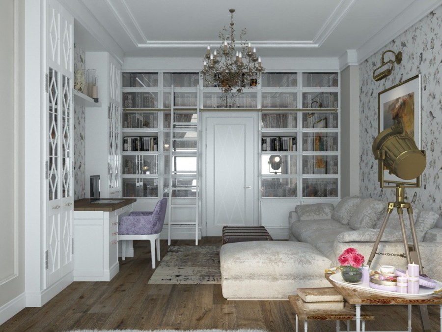 Стиль Прованс в интерьере кабинета