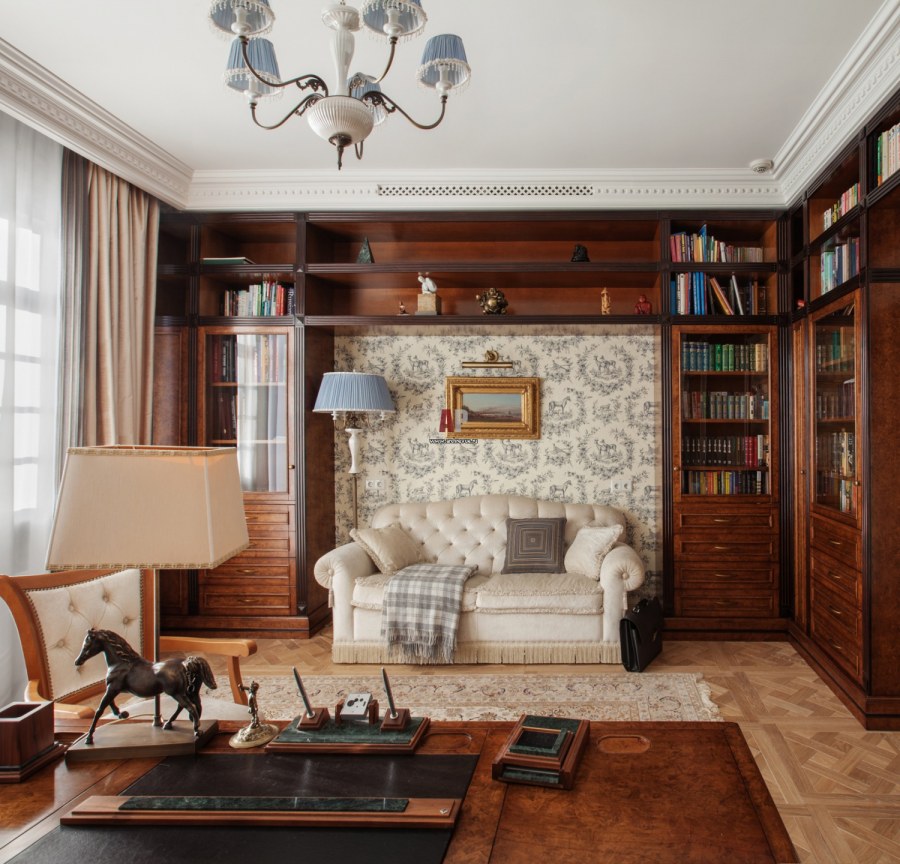 Рабочий кабинет в стиле Прованс