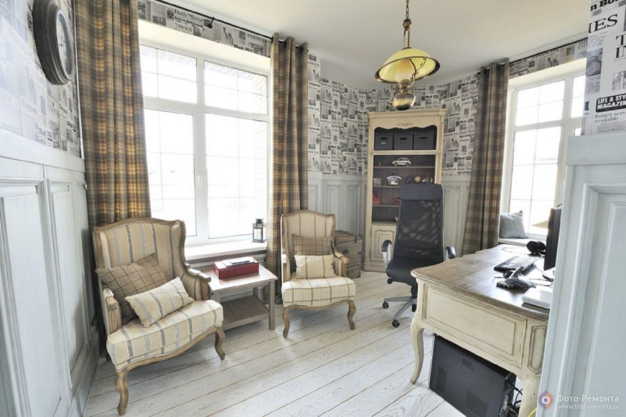 Рабочий кабинет в стиле Прованс