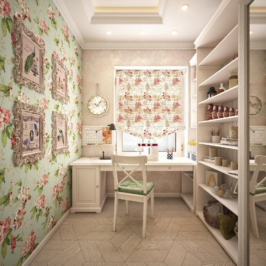 Белая гостиная в стиле Прованс