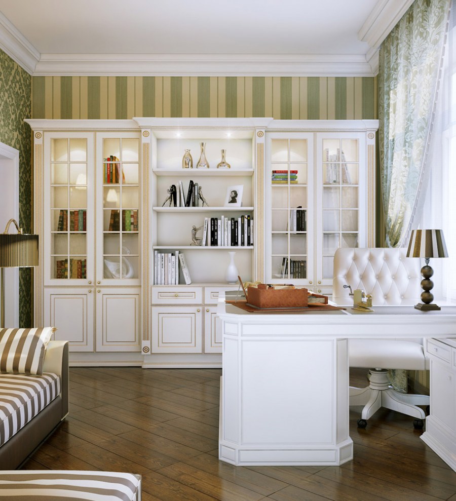 Кабинет в стиле Прованс в квартире