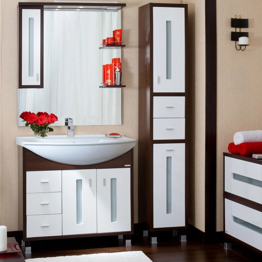 Зеркало-шкаф Бриклаер Бали 90