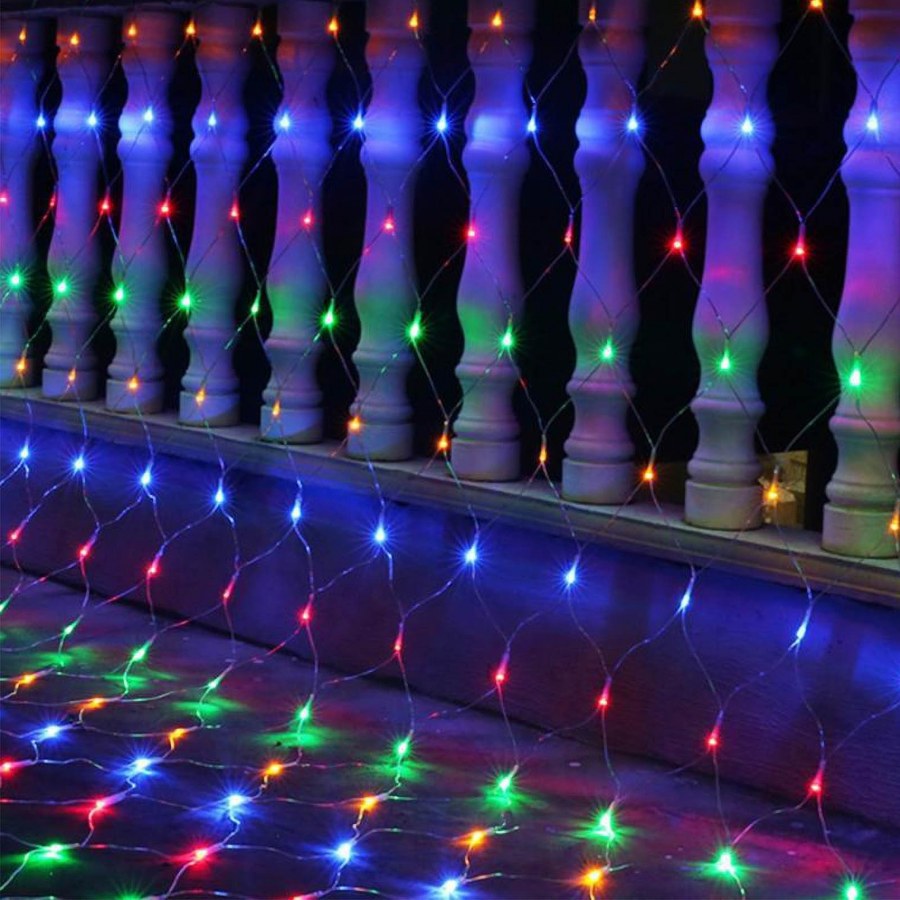 Гирлянда "сетка цветная", 1,5х1,5м.