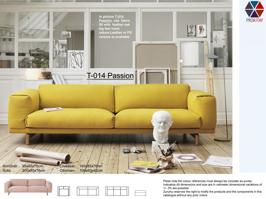 Желтый диван в интерьере