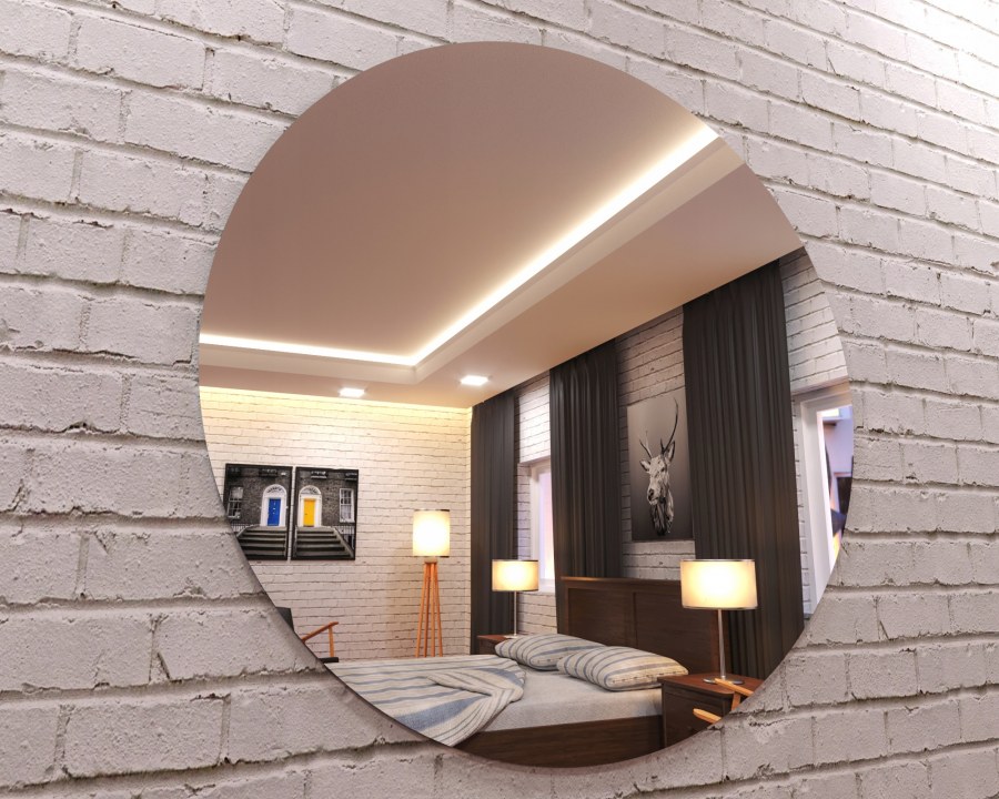 Зеркало круглое 70 см