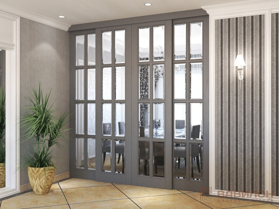 Прозрачные раздвижные двери