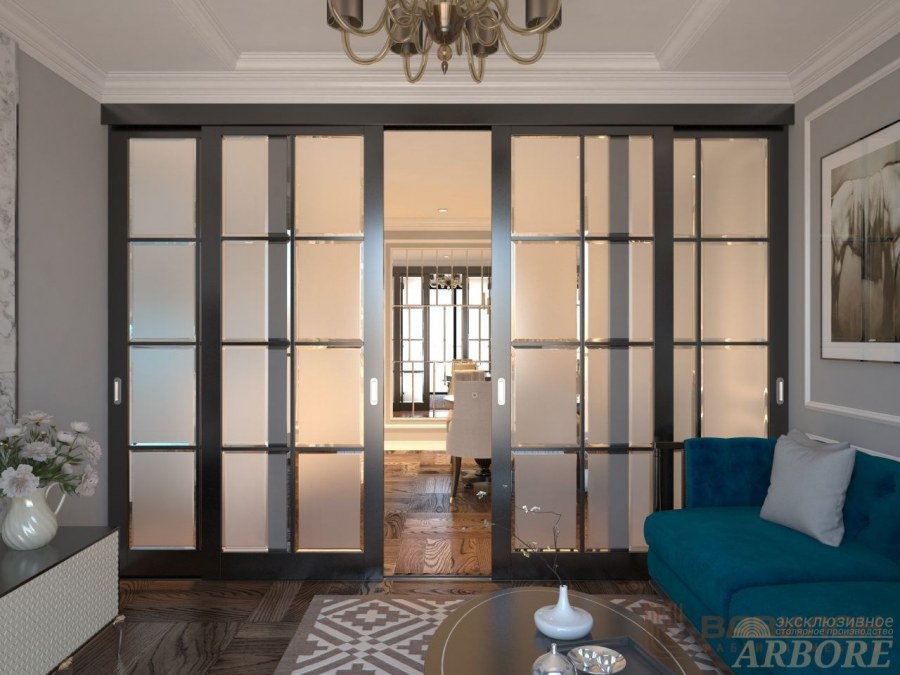 +Bedroom +Dark French Doors