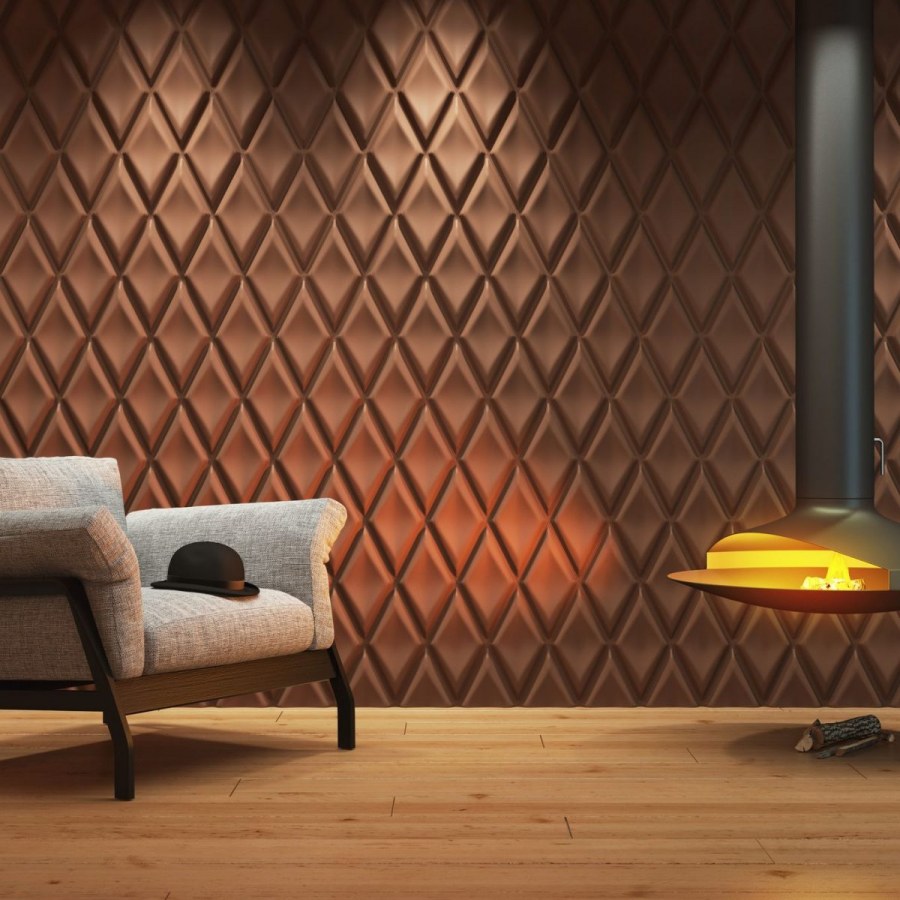 Декоративные панели ромбы