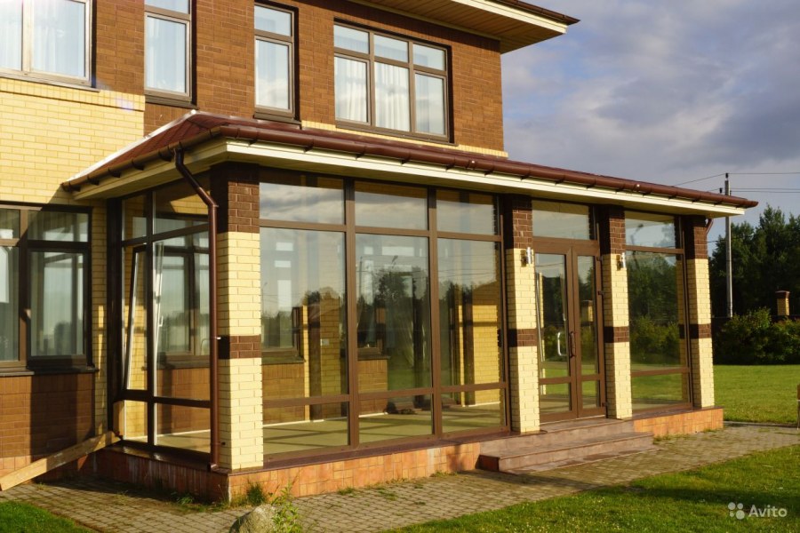 Застекленная теплая веранда к дому