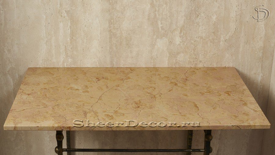 Столешница мрамор песочный 0341