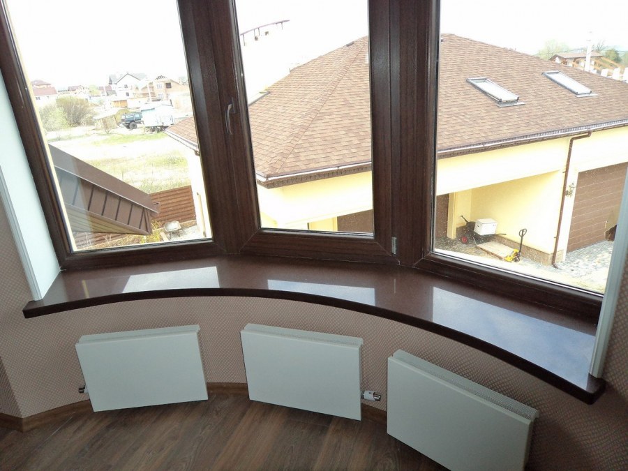 Шторы в эркере