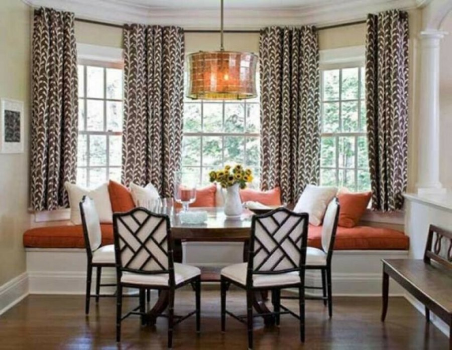 Шторы на эркерные окна