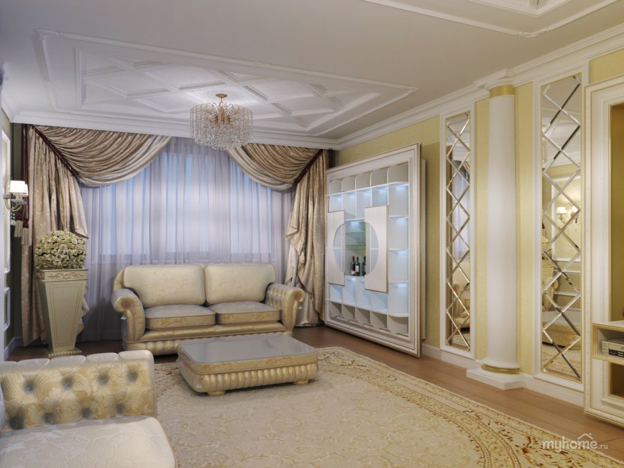 Гостиная вскоассическом стиле