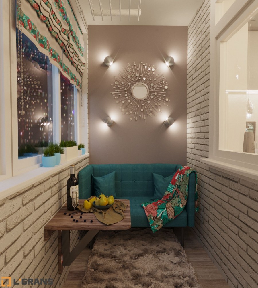 Интерьер лоджии