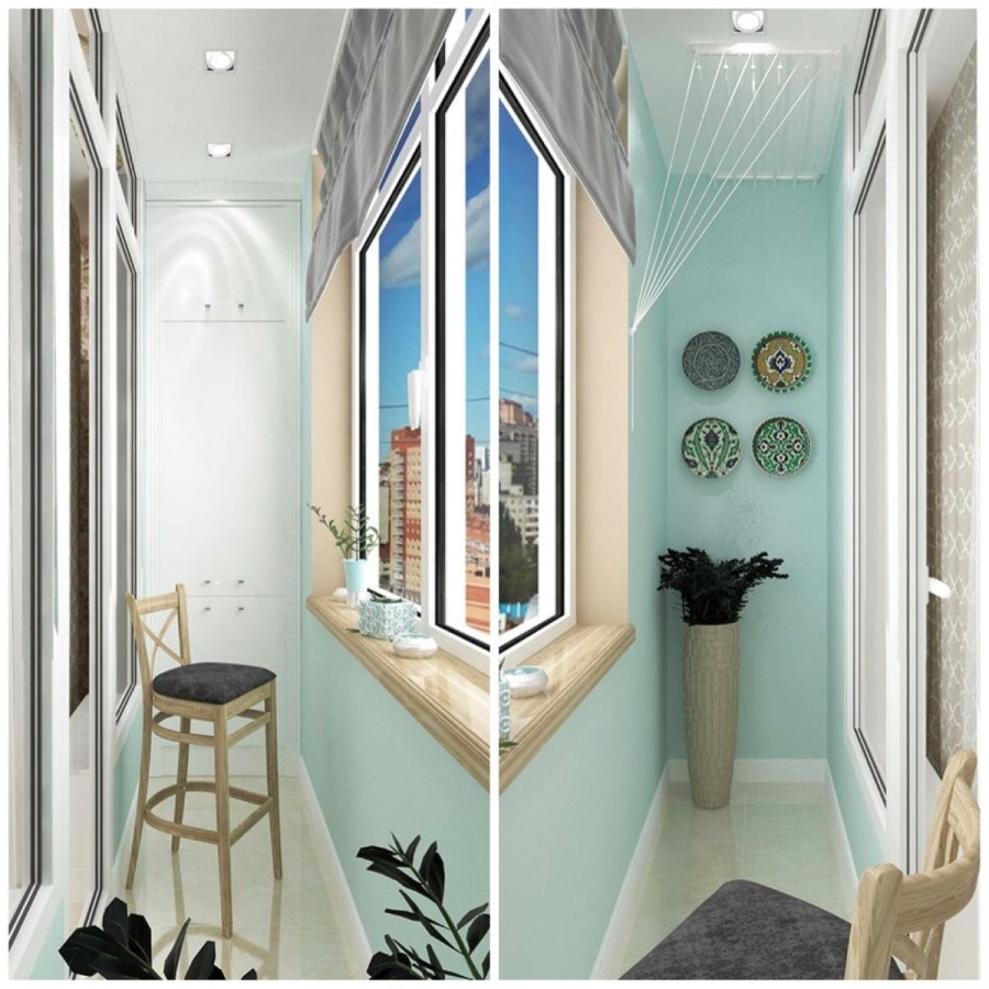 Дизайнерская отделка балкона