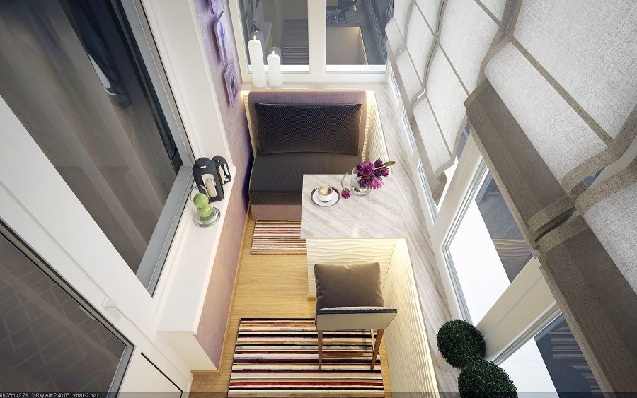 Балкон нестандартной формы