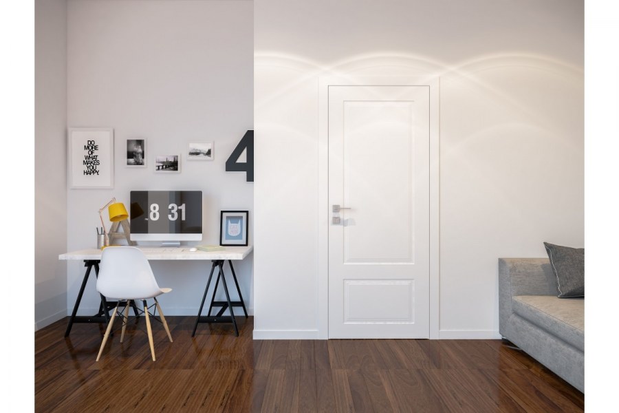 Белая дверь под покраску