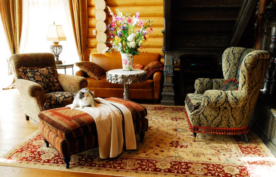 Интерьер бревенчатого дома Берендеево царство