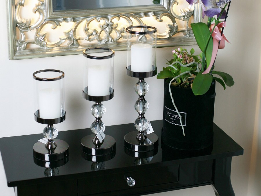 Подсвечник черный