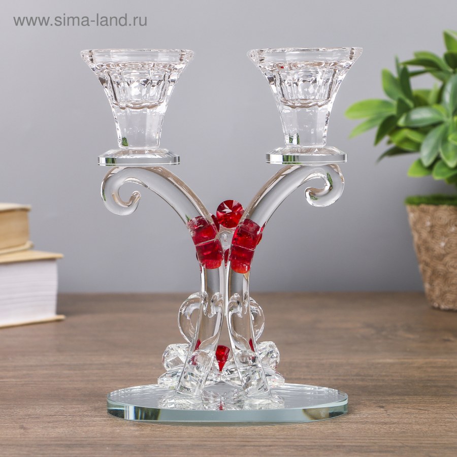 Канделябр стеклянный