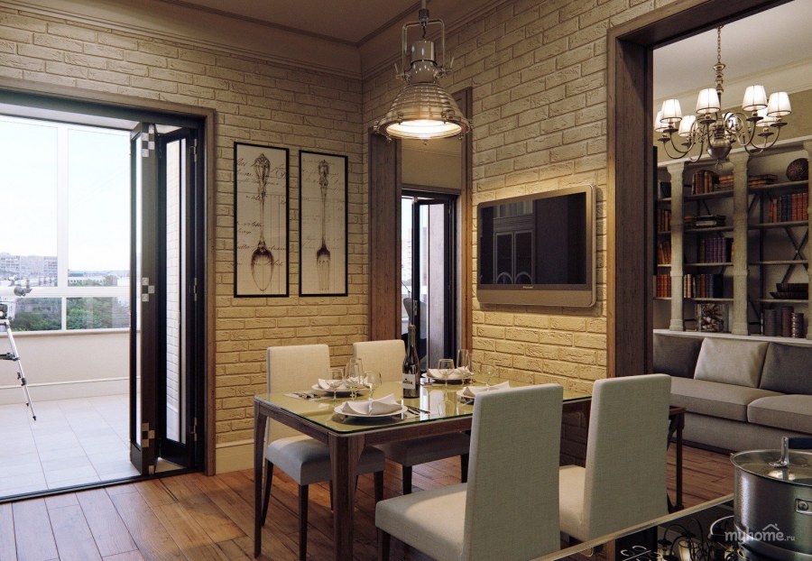 Лофт с элементами классики