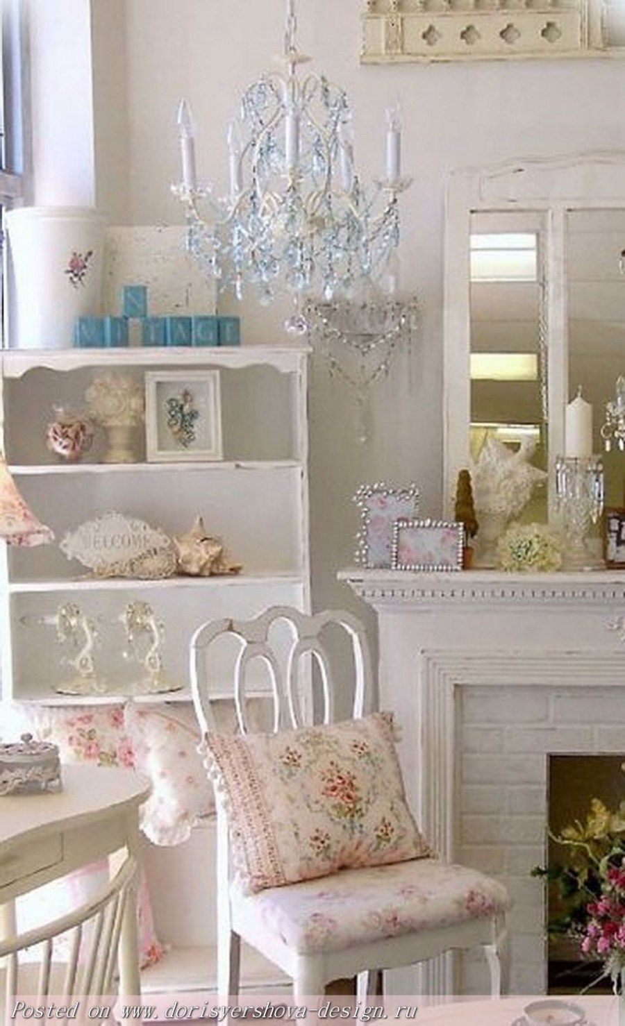 Стиль шебби Шик в интерьере кухни