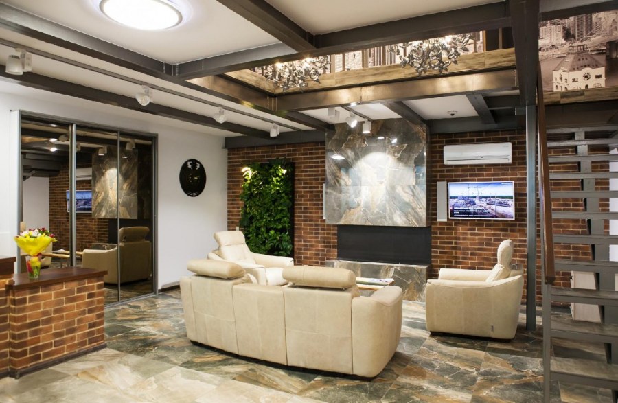 Помещение в стиле лофт