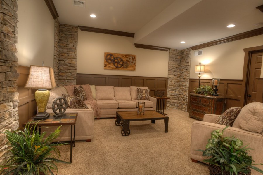 Цокольный этаж интерьер эконом