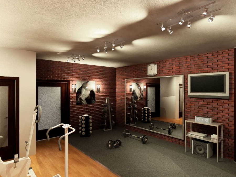 Домашний спортзал в подвале