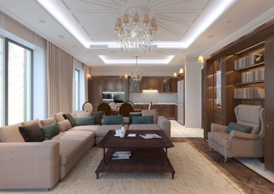 Интерьер резиденция Рублево