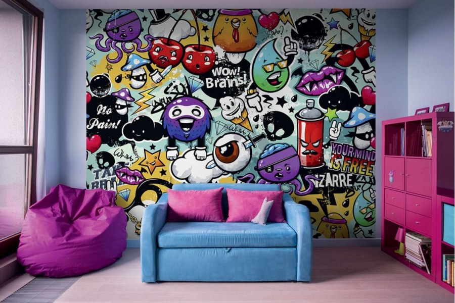 Обои для стен молодежные