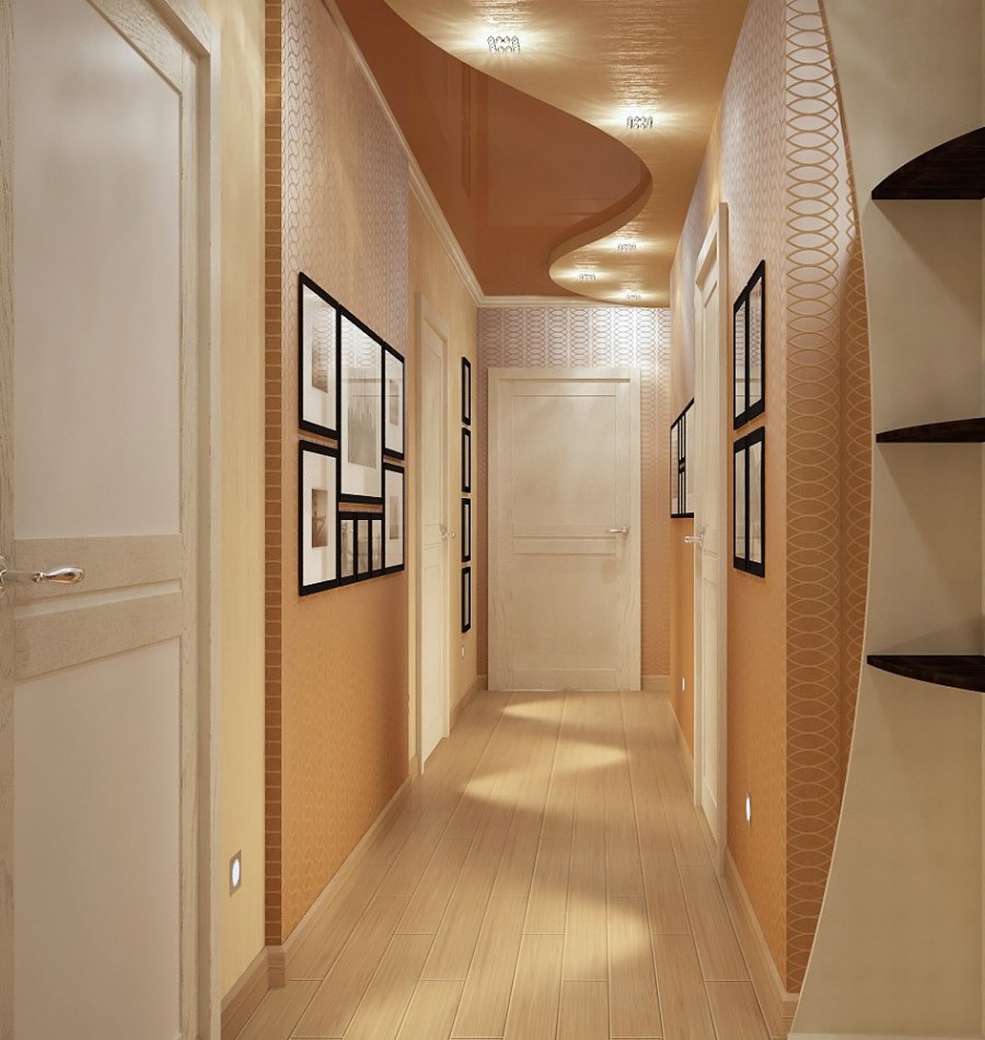 Декоративная штукатурка в интерьере прихожей